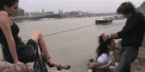 Young horny girl getting face fucked by the river Young horny girl getting face fucked by the river teen outdoor blowjob gif